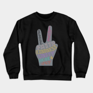 peace and love Crewneck Sweatshirt